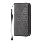 Cubic Grid Calf Texture Magnetic Closure Leather Phone Case, For iPhone 14, For iPhone 14 Plus, For iPhone 14 Pro, For iPhone 14 Pro Max
